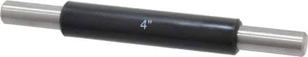 SPI - 4 Inch Long, Accuracy Up to 0.0001 Inch, Flat End Micrometer Calibration Standard - Use with Micrometers, Includes Heat Insulating Handle - USA Tool & Supply