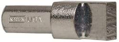 Norton - 2A-E, 7/16" Shank Diam Multi-Point Diamond Dresser - 1/2" Long x 3/8" Thick Head - USA Tool & Supply