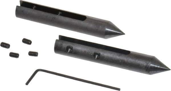 SPI - 2-3/16" OAL, Caliper Centerline Gage Attachment - 1 Piece, 0.141" Slot Width, For Use with 4, 6 & 8" Dial & Vernier Calipers - USA Tool & Supply