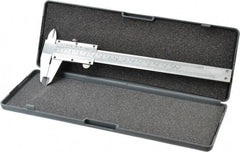 Value Collection - 0 to 6" Carbon Steel Vernier Caliper - 0.05mm Graduation, 1.5748" Jaw Depth, 0.0012" Accuracy, Includes Depth, Inside Diameter, Outside Diameter, Step - USA Tool & Supply