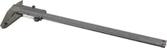 Value Collection - 0 to 8" Stainless Steel Vernier Caliper - 0.05mm Graduation, 1.9685" Jaw Depth, 0.0012" Accuracy, Includes Depth, Inside Diameter, Outside Diameter, Step - USA Tool & Supply