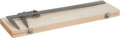 Value Collection - 0 to 18" Stainless Steel Vernier Caliper - 0.02mm Graduation, 4" Jaw Depth, 0.002" Accuracy, Includes Inside Diameter, Outside Diameter - USA Tool & Supply