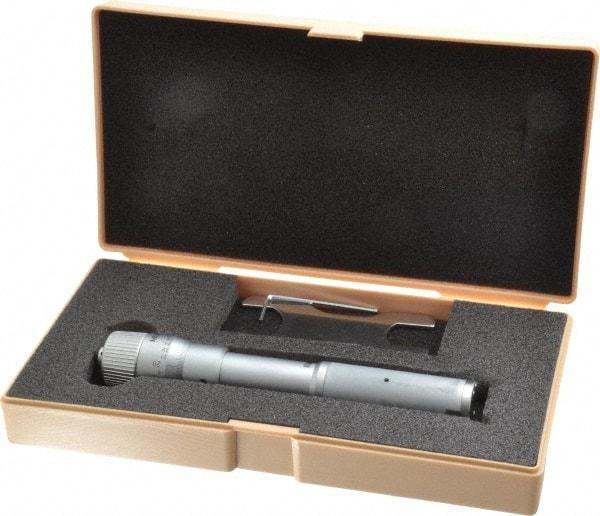 Mitutoyo - 0.8 to 1", Mechanical Inside Hole Micrometer - 0.0002" Graduation, 0.00015" Accuracy, Ratchet Stop Thimble - USA Tool & Supply