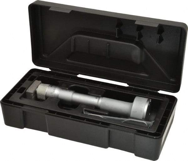 Mitutoyo - 1.6 to 2", Mechanical Inside Hole Micrometer - 0.0002" Graduation, 0.00015" Accuracy, Ratchet Stop Thimble - USA Tool & Supply