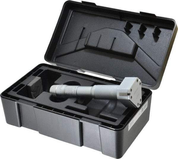 Mitutoyo - 2 to 2-1/2", Mechanical Inside Hole Micrometer - 0.0002" Graduation, 0.00015" Accuracy, Ratchet Stop Thimble - USA Tool & Supply