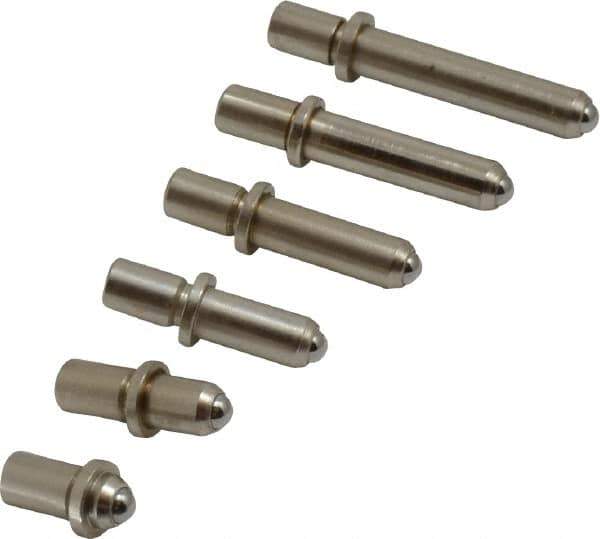 Value Collection - 6 Piece, 1.4 to 2.4 Inch Measurement Range, Bore Gage Anvil Set - For Use with Dial Bore Gages - USA Tool & Supply