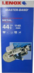 Lenox - 3' 8-7/8" Long x 0.023" Thick, 10 to 14 Teeth per Inch, Portable Band Saw Blade - Bi-Metal Blade, High Speed Steel Teeth, Toothed Edge - USA Tool & Supply