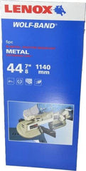 Lenox - 3' 8-7/8" Long x 0.02" Thick, 18 Teeth per Inch, Portable Band Saw Blade - Bi-Metal Blade, High Speed Steel Teeth, Toothed Edge - USA Tool & Supply