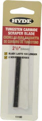 Hyde Tools - Solid Carbide 2-Edge Scraper Replacement Blade - 5-7/8" Blade Length x 2-1/2" Blade Width, For 10620 - USA Tool & Supply