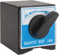 Value Collection - 63mm Long x 50mm Wide x 55mm High Magnetic Indicator Base with On/Off Switch - 60 Kg Magnetic Pull - USA Tool & Supply