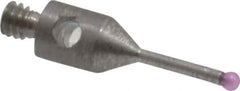 SPI - 1 mm Ball Diameter, M2 Thread, Ruby Point Ball Tip CMM Stylus - 10 mm Overall Length - USA Tool & Supply