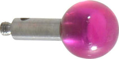 SPI - 8 mm Ball Diameter, M2 Thread, Ruby Point Ball Tip CMM Stylus - 12 mm Overall Length - USA Tool & Supply
