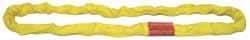 Lift-All - 20' Long x 2-1/8" Wide, 13,200 Lb Vertical Capacity, Polyester Web Sling - 10,600 Lb Choker Capacity, 1-3/8" Diam Chain, Red - USA Tool & Supply