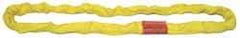 Lift-All - 16' Long x 2-1/8" Wide, 10,600 Lb Vertical Capacity, Polyester Web Sling - 8,500 Lb Choker Capacity, 1-1/8" Diam Chain, Tan - USA Tool & Supply
