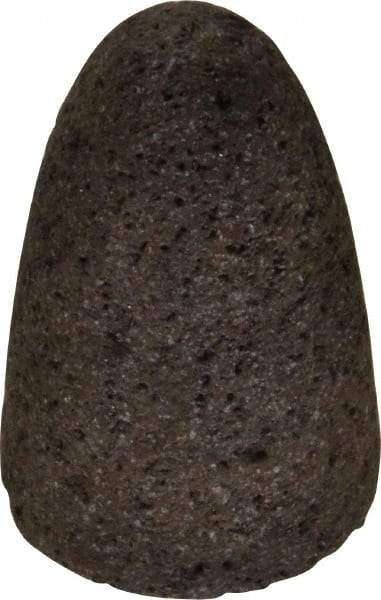 Norton - Type 16, 2" Max Diam, 3" Head Thickness, 20 Grit Cone - Zirconia Alumina, Very Coarse Grade, 5/8-11 Shank Thread - USA Tool & Supply