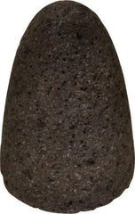 Norton - Type 16, 2" Max Diam, 3" Head Thickness, 20 Grit Cone - Zirconia Alumina, Very Coarse Grade, 5/8-11 Shank Thread - USA Tool & Supply