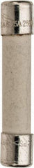 Ferraz Shawmut - 250 VAC, 6.25 Amp, Time Delay Miniature Ceramic Fuse - Clip Mount, 1-1/4" OAL, 1/4" Diam - USA Tool & Supply