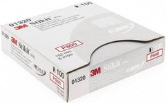 3M - Adhesive PSA Disc - Ultra Fine Grade, White, Film Backing, Flexible, Use with Random Orbital Sanders - USA Tool & Supply
