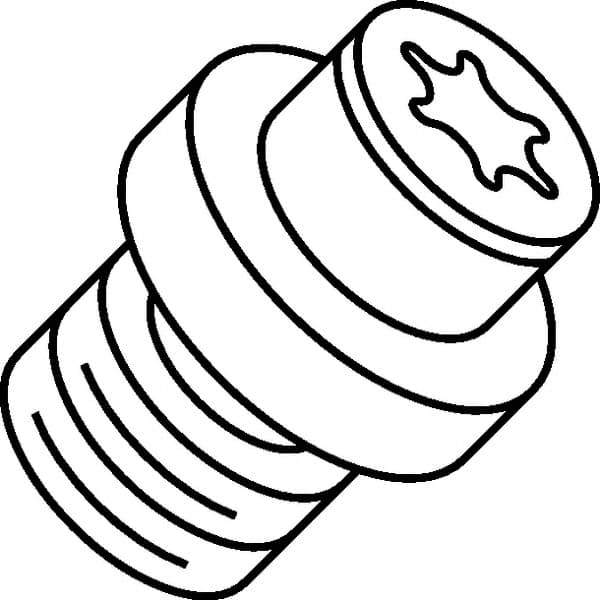 Kennametal - Hex Socket Adjusting Screw for Indexables - USA Tool & Supply