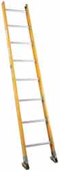 Made in USA - 10' High, Type IA Rating, Fiberglass Extension Ladder - USA Tool & Supply