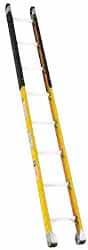 Made in USA - 12' High, Type IA Rating, Fiberglass Extension Ladder - USA Tool & Supply