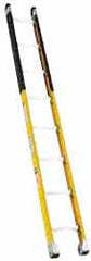 Made in USA - 12' High, Type IA Rating, Fiberglass Extension Ladder - USA Tool & Supply