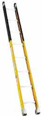 Made in USA - 8' High, Type IA Rating, Fiberglass Extension Ladder - USA Tool & Supply