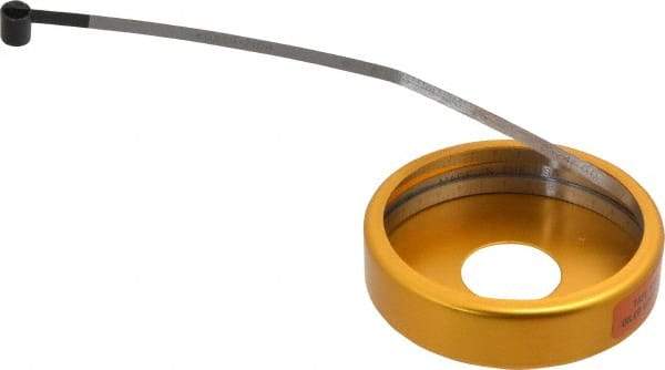 Made in USA - 0.001 Inch Graduation, 2 to 24 Inch Measurement, Spring Steel Diameter Tape Measure - 1/2 Inch Wide, 0.01 Inch Thick - USA Tool & Supply