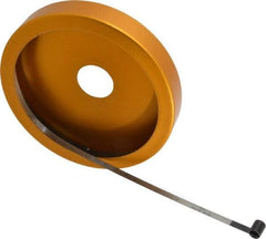 Made in USA - 0.001 Inch Graduation, 72 to 84 Inch Measurement, Spring Steel Diameter Tape Measure - 1/2 Inch Wide, 0.01 Inch Thick - USA Tool & Supply