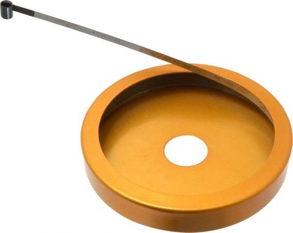 Made in USA - 0.001 Inch Graduation, 96 to 108 Inch Measurement, Spring Steel Diameter Tape Measure - 1/2 Inch Wide, 0.01 Inch Thick - USA Tool & Supply