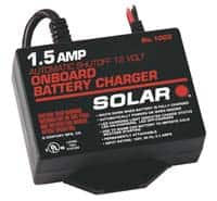 Solar - 12 Volt Specialty Charger - USA Tool & Supply