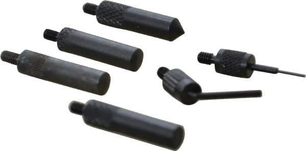 SPI - Steel, Ball, Conical, Flat Test Indicator Contact Point - 0.312, 0.821, 0.825, 0.875, 0.895" Contact Point Length, Use with Dial Test Indicator Gages - USA Tool & Supply