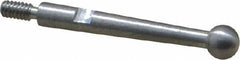 SPI - 1/8" Ball Diam, Steel, Ball Test Indicator Contact Point - 3/4" Contact Point Length, Use with Teclock Test Indicators - USA Tool & Supply