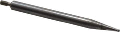 SPI - 0.038" Ball Diam, Steel, Ball Test Indicator Contact Point - 1-1/2" Contact Point Length, Use with Teclock Test Indicators - USA Tool & Supply