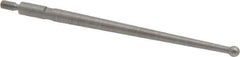SPI - 0.078" Ball Diam, Steel, Ball Test Indicator Contact Point - 1-1/2" Contact Point Length, Use with Peacock Test Indicators - USA Tool & Supply