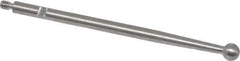 SPI - 1/8" Ball Diam, Steel, Ball Test Indicator Contact Point - 1-3/4" Contact Point Length, Use with Peacock Test Indicators - USA Tool & Supply