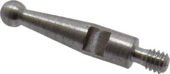 SPI - 0.078" Ball Diam, Steel, Ball Test Indicator Contact Point - 1/2" Contact Point Length, Use with Peacock Test Indicators - USA Tool & Supply