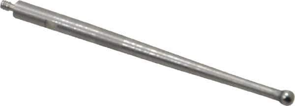 SPI - 0.08" Ball Diam, Carbide, Ball Test Indicator Contact Point - 1.737" Contact Point Length, Use with Brown & Sharpe Test Indicators - USA Tool & Supply