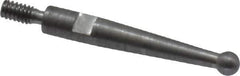 SPI - 0.08" Ball Diam, Steel, Ball Test Indicator Contact Point - 0.7" Contact Point Length, Use with Mitutoyo Test Indicators - USA Tool & Supply