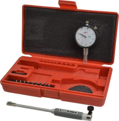 Value Collection - 9 Anvil, 0.4 to 0.7" Dial Bore Gage - 0.0005" Graduation, 4" Gage Depth - USA Tool & Supply