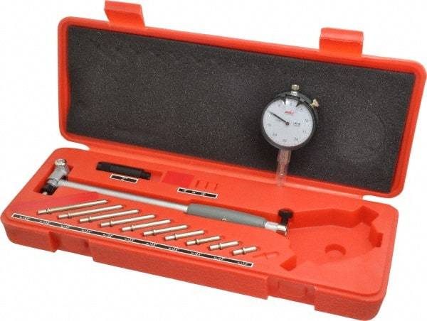 Value Collection - 11 Anvil, 2 to 6" Dial Bore Gage - 0.0005" Graduation, 6" Gage Depth - USA Tool & Supply