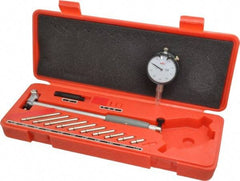 Value Collection - 11 Anvil, 2 to 6" Dial Bore Gage - 0.0005" Graduation, 6" Gage Depth - USA Tool & Supply