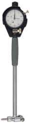 Mitutoyo - 9 Anvil, 0.24 to 0.4" Dial Bore Gage - 0.0005" Graduation, 2" Gage Depth, Accurate to 0.0002", Alloy Steel Anvil - USA Tool & Supply