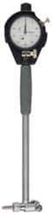 Mitutoyo - 9 Anvil, 0.24 to 0.4" Dial Bore Gage - 0.0005" Graduation, 2" Gage Depth, Accurate to 0.0002", Alloy Steel Anvil - USA Tool & Supply