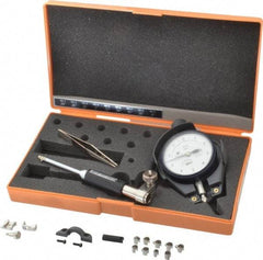 Mitutoyo - 9 Anvil, 0.24 to 0.4" Dial Bore Gage - 0.0001" Graduation, 2" Gage Depth, Accurate to 0.0002", Alloy Steel Anvil - USA Tool & Supply