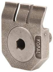 Mitee-Bite - 2-1/2mm Clamping Height, 880 Lb Clamping Pressure, Standard Height Swivel Stop Positioning Stop - 2-1/2mm Jaw Height, Spring Steel, Series Mitee-Bite Kopal Mini Clamps - USA Tool & Supply