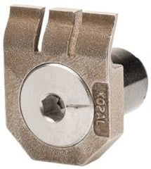 Mitee-Bite - 2-1/2mm Clamping Height, 880 Lb Clamping Pressure, Standard Height Low Profile Positioning Stop - 2-1/2mm Jaw Height, Spring Steel, Series Mitee-Bite Kopal Mini Clamps - USA Tool & Supply