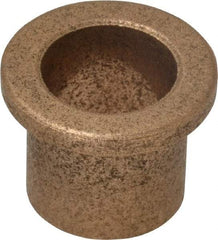 Boston Gear - 5/8" Inside x 3/4" Outside Diam, Oil Impregnated Bronze Sleeve Bearing - 1" Flange Outside Diam, 1/8" Flange Thickness, 3/4" OAL - USA Tool & Supply