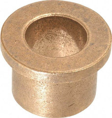 Boston Gear - 5/8" Inside x 7/8" Outside Diam, Oil Impregnated Bronze Sleeve Bearing - 1-1/8" Flange Outside Diam, 5/32" Flange Thickness, 3/4" OAL - USA Tool & Supply