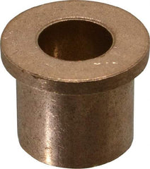 Boston Gear - 5/8" Inside x 1" Outside Diam, Oil Impregnated Bronze Sleeve Bearing - 1-1/4" Flange Outside Diam, 5/32" Flange Thickness, 1" OAL - USA Tool & Supply